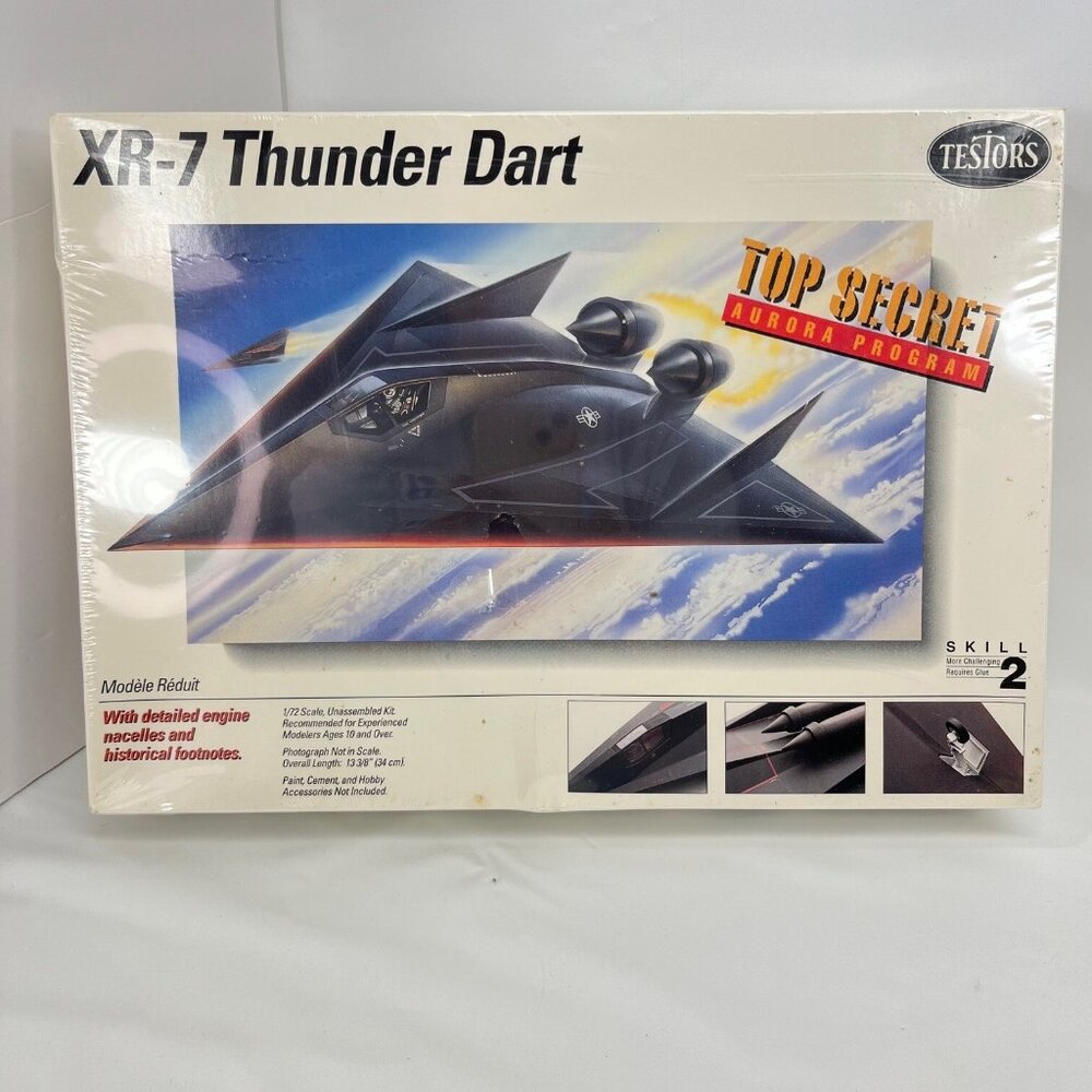 Testors XR-7 Thunder Dart 567 1/72 FS NEW Model Kit Sealed Old stock